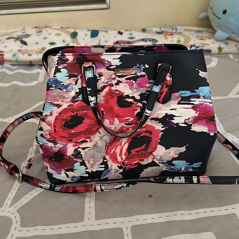 Used flower print Kate Spade purse
